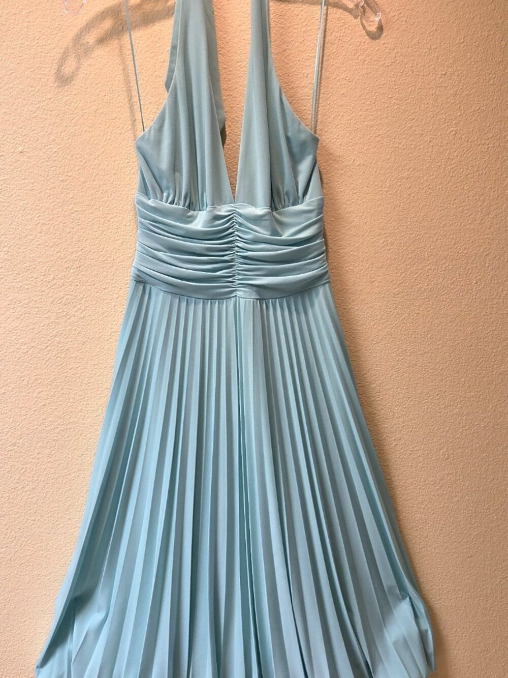 Maryl Couture Aquamarine Bubble Hem Dress